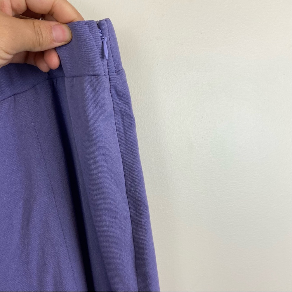 1.State Lavender Purple Split Front Crepe Pants Plus Size 18W Straight Leg - Picture 8 of 10